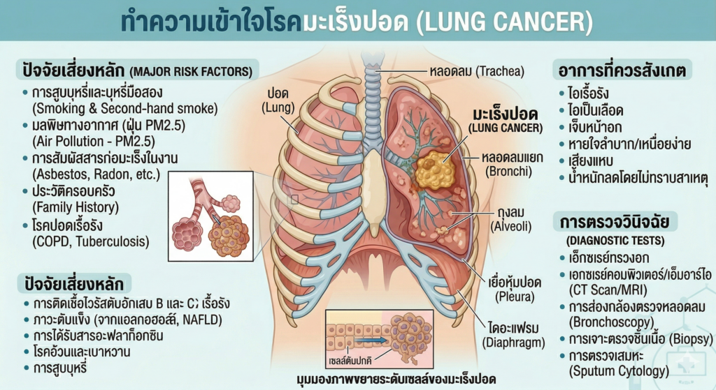 ทำความเข้าใจโรคมะเร็งปอด Lung Cancer